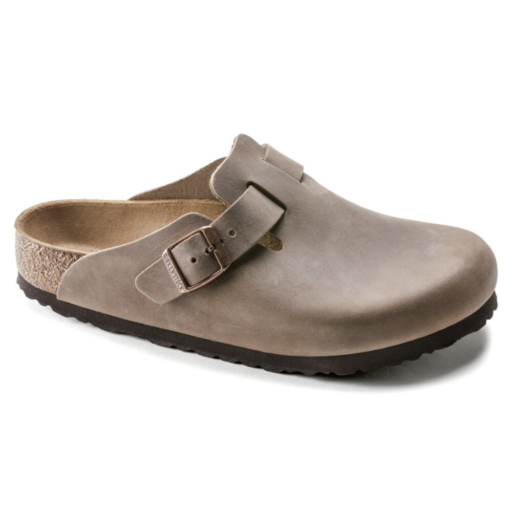 NIB Birkenstock Boston Clog Oiled Leather Tobacco Brown